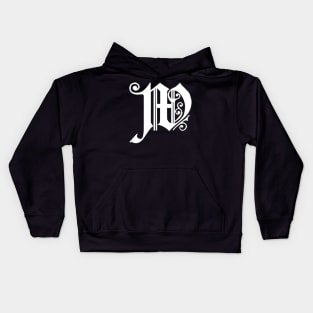 Silver Letter W Kids Hoodie